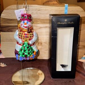 🐈‍⬛ Christopher Radko ornament “Professor Frosty”